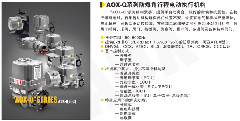 AOX-Q系列防爆角行程電動(dòng)執(zhí)行器